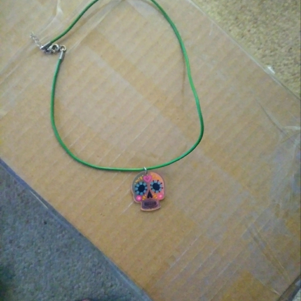 Handmade skull necklace